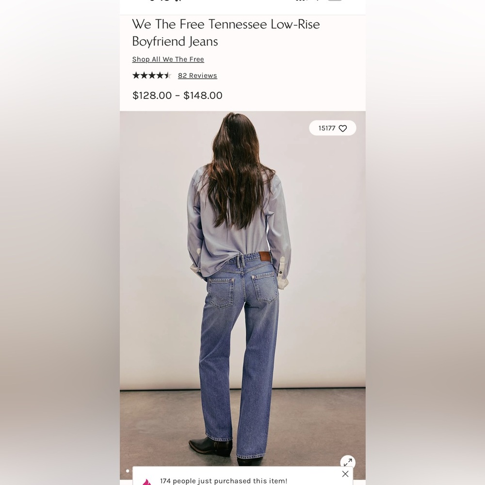 Free People Blue Straight Leg Jeans